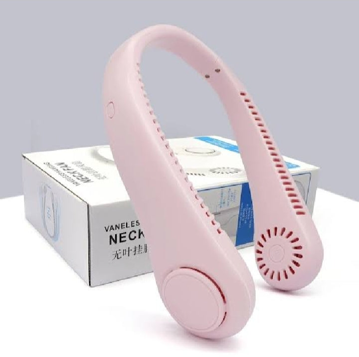 Portable Neck Fan, Hands Free "Hands-Free Bladeless Fan: 360° Cooling Personal Portable Neck Fan - Rechargeable and Convenient"
