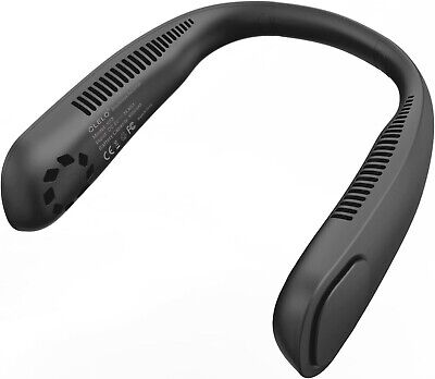 Portable Neck Fan, Hands Free "Hands-Free Bladeless Fan: 360° Cooling Personal Portable Neck Fan - Rechargeable and Convenient"